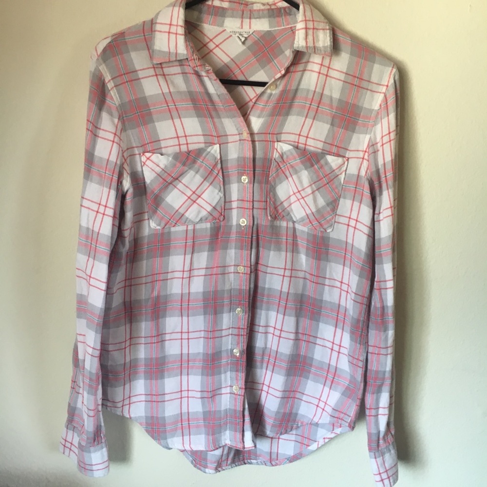 Pink with white flannel